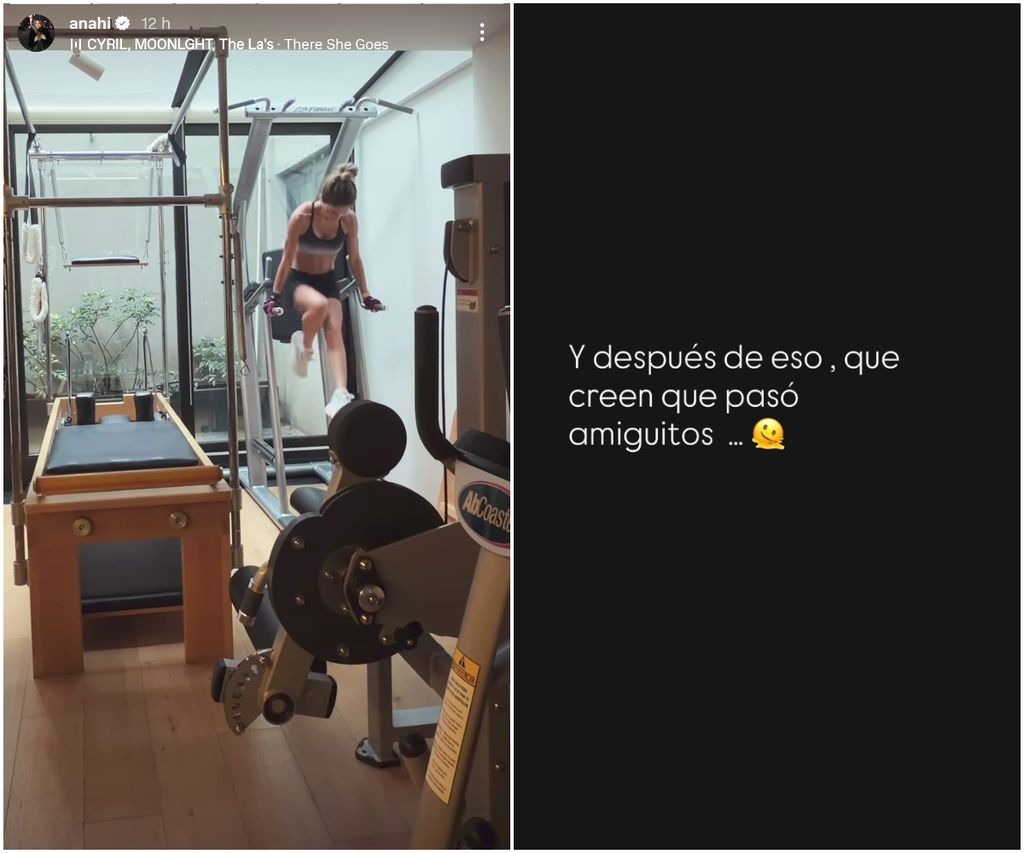 Anahí sufrió un doloroso accidente mientras hacía su rutina de entrenamiento.