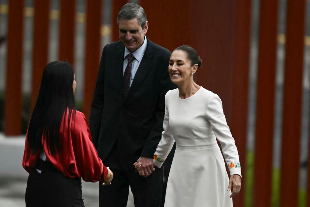 Claudia Sheinbaum y su esposo