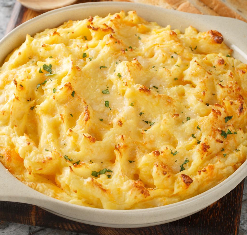 Cheesy Mashed Potatoes, en su versión horneada.