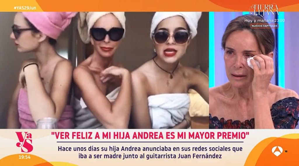 Lydia Bosch se emociona al hablar de su hija Andre en 'Y ahora Sonsoles'