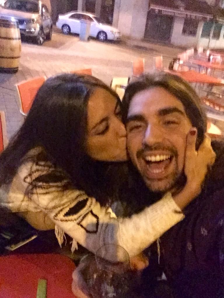 Guillermo Furiase junto a la presentadora cuando eran pareja