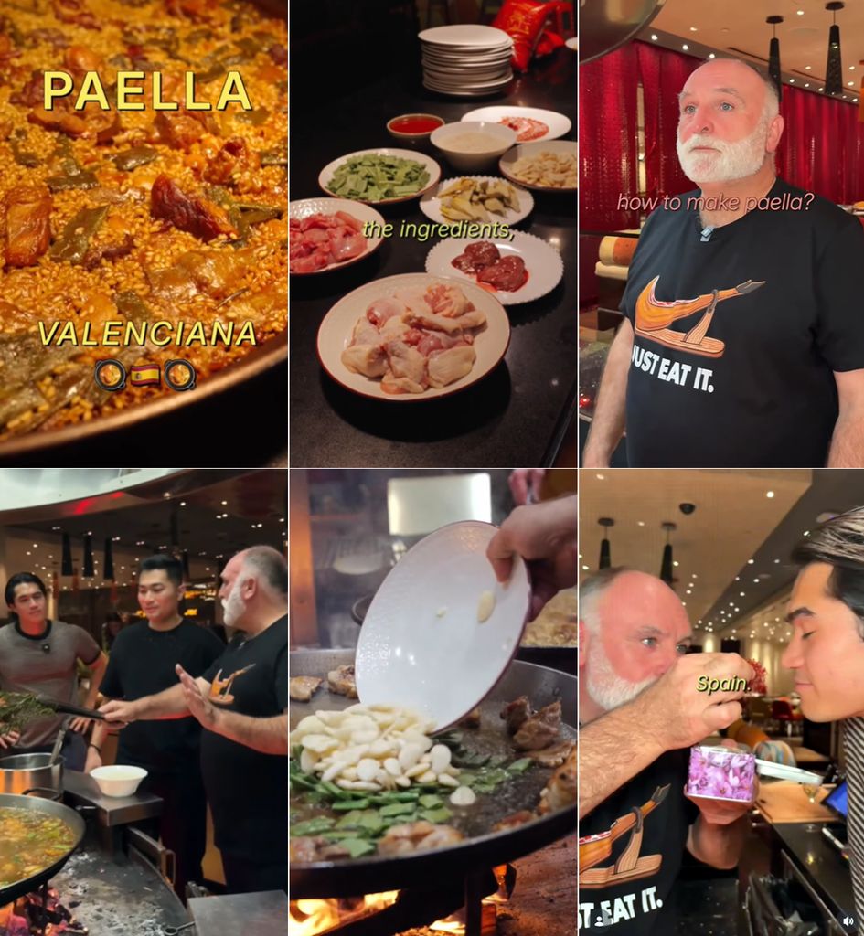 El chef explica en de forma detallada en esta publicación cuáles son los ingredientes que incluye la auténtica paella valenciana. 