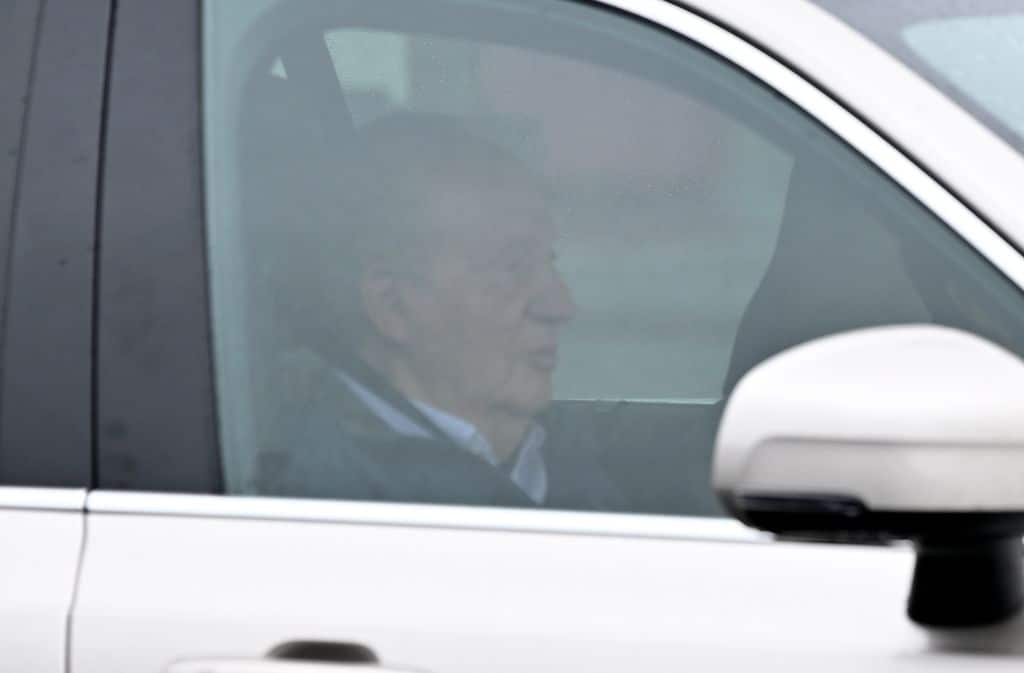 El rey Juan Carlos a su llegada a Coruña