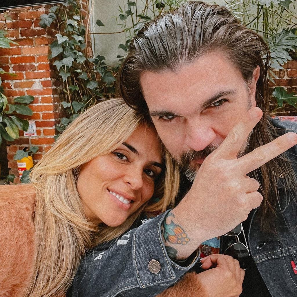 Karen Martínez con su marido Juanes
