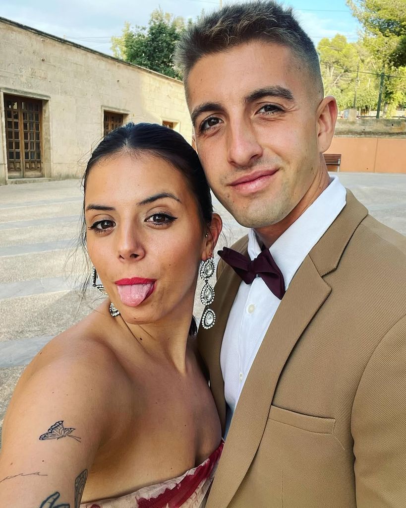Xisco Quesada con su mujer, Noelia Garcés