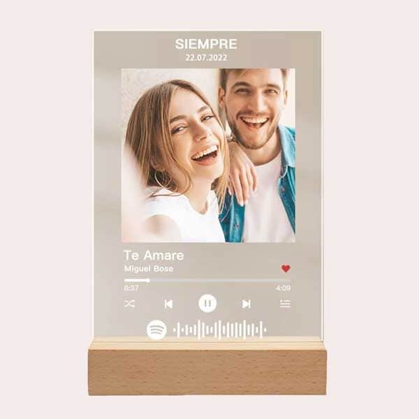 Placa Spotify Personalizada con Luz