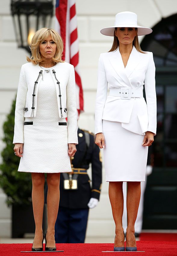 Melania Trump y Brigitte Macron