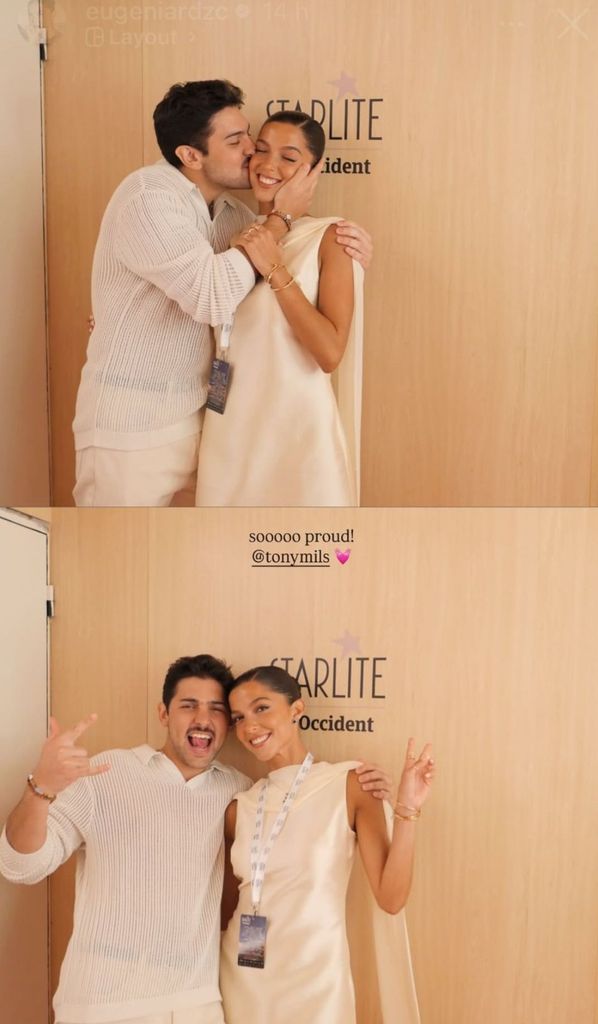 Tony Mils y su novia Eugenia Rodríguez