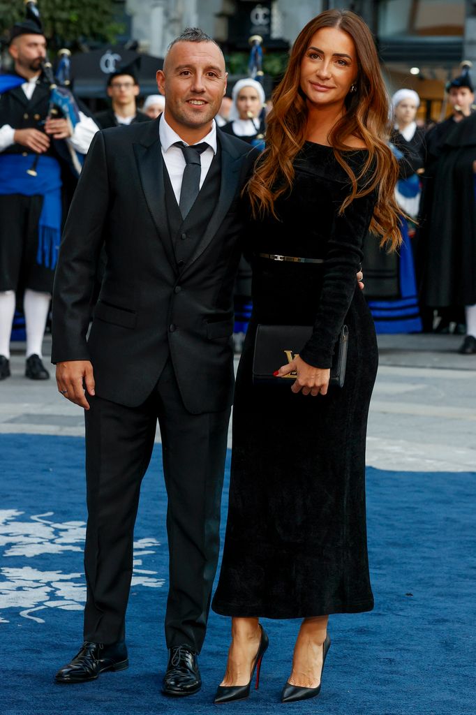 Santi Cazorla y su mujer Ursula Santirso en los Premios Princesa de Asturias