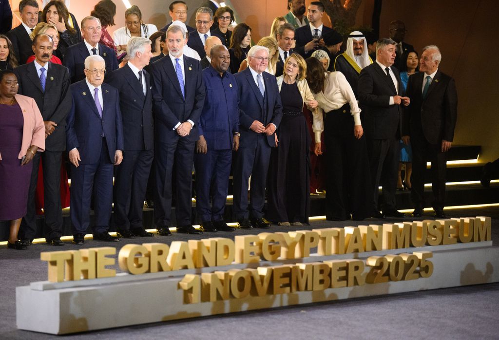 El rey Felipe VI asiste a la inauguración del GEM en Giza