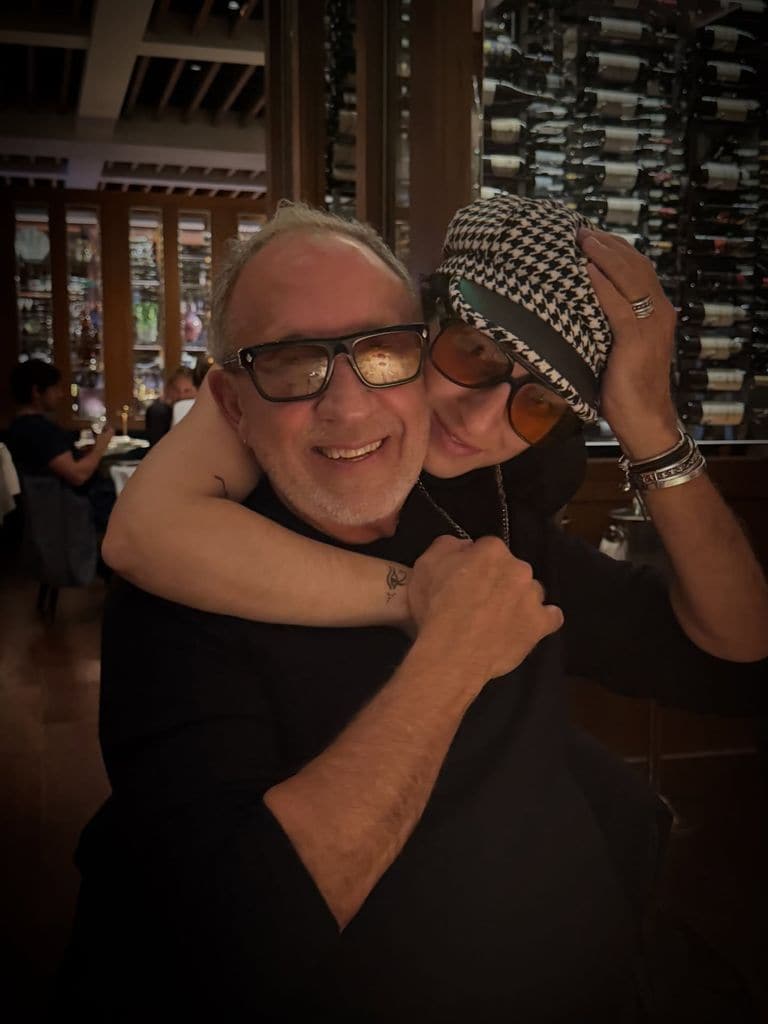 Emily y su papá, Emilio Estefan