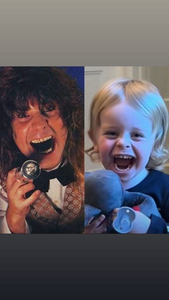 Kelly Osbourne hizo una linda comparativa entre su padre Ozzy y el pequeño Sidney