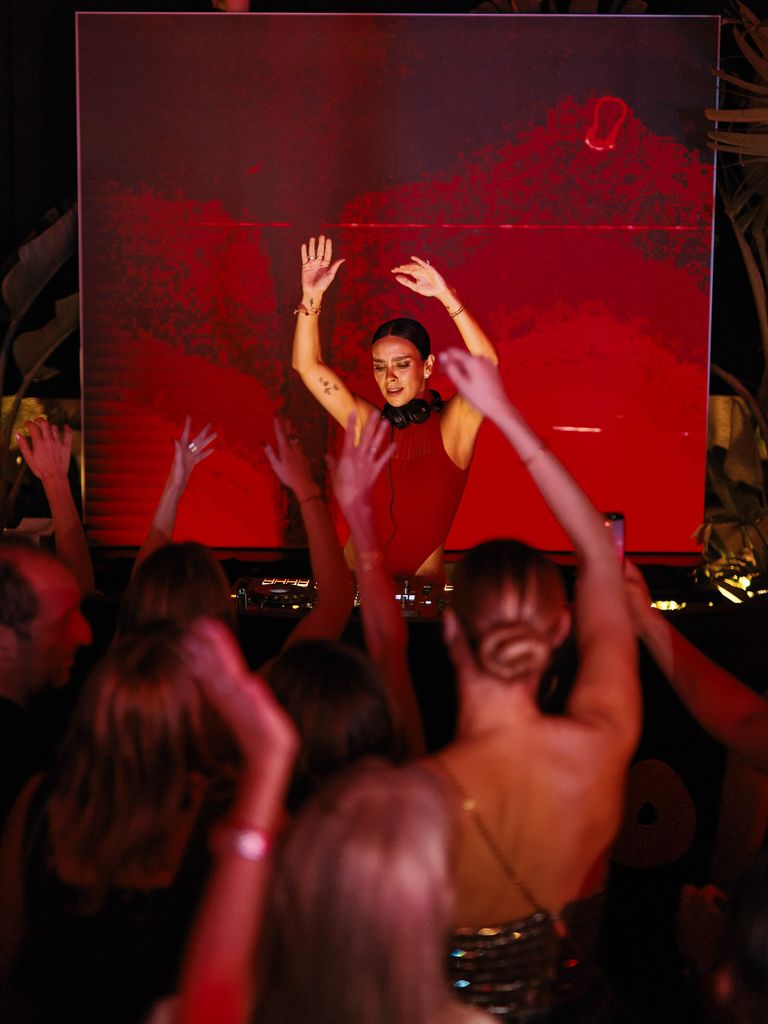 Cristina Pedroche en el acto de clausura del restaurante
StreetXo Ibiza, en Ibiza Gallery
