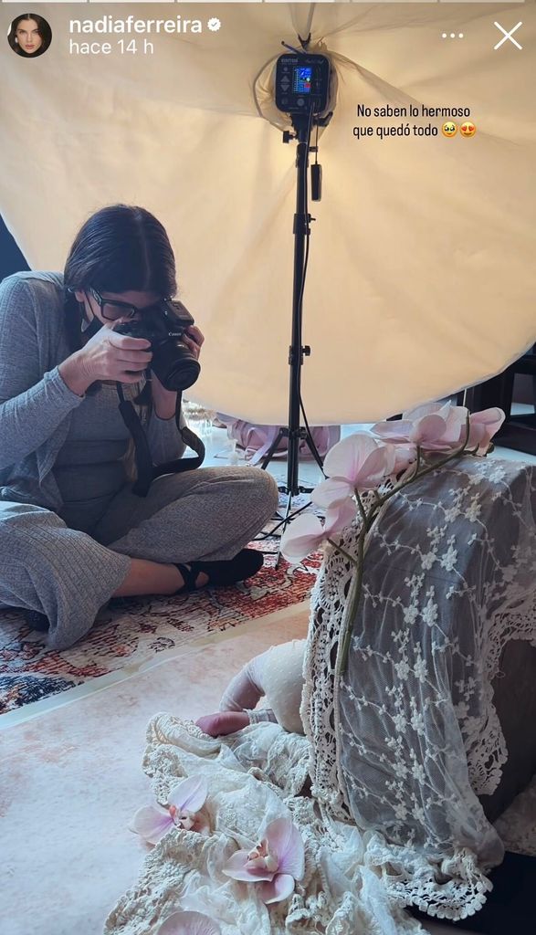 La modelo de origen paraguayo quedó fascinada por el resultado de las fotografías.
