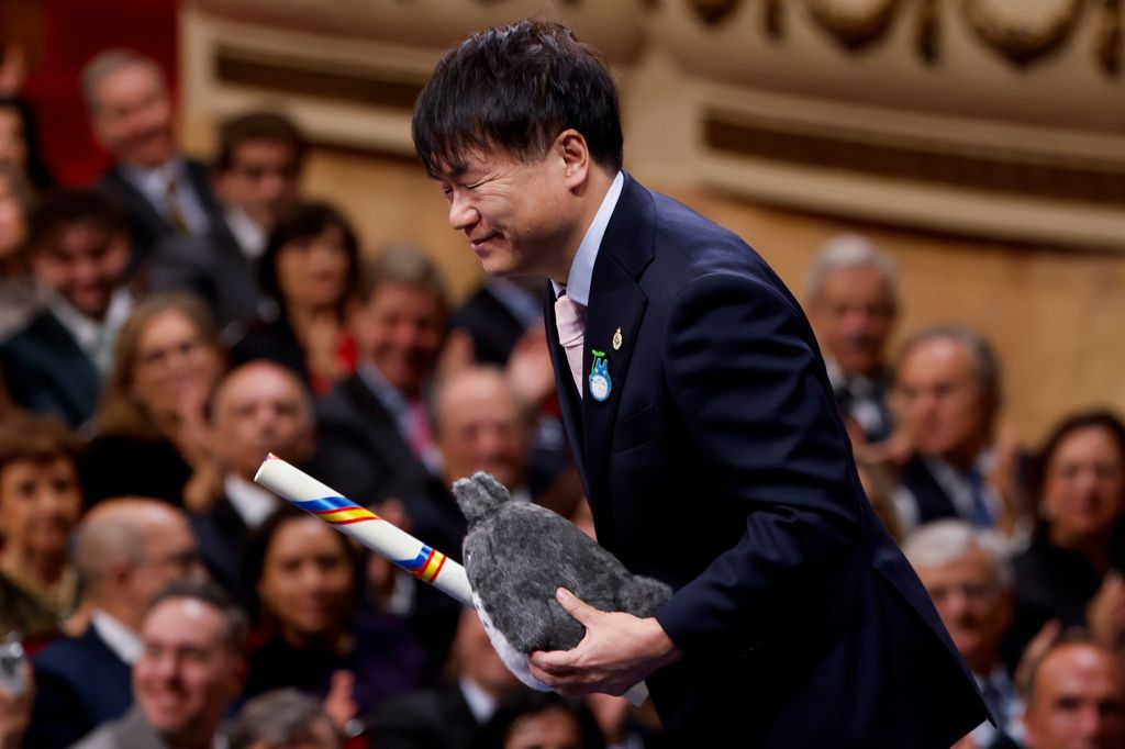 Kenichi Yoda, presidente de Studio Ghibli, durante la ceremonia de entrega de los Premios Princesa de Asturias 2026