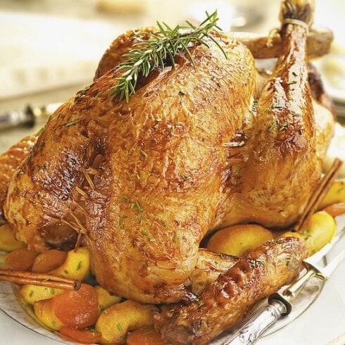 Pavo asado