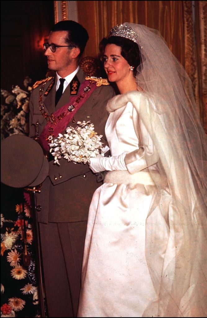 Fabiola en su enlace con el rey Balduino de Bélgica
