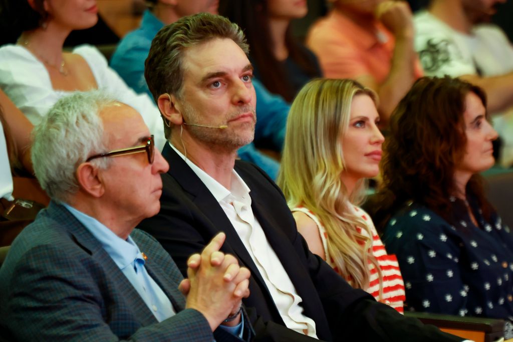 Pau Gasol y su mujer Cat Gasol en el I Foro de atletas
