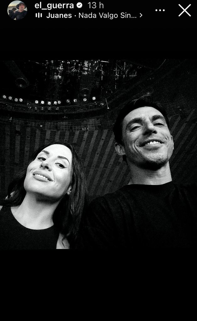 Zuria Vega y Alberto Guerra en el concierto de Juanes