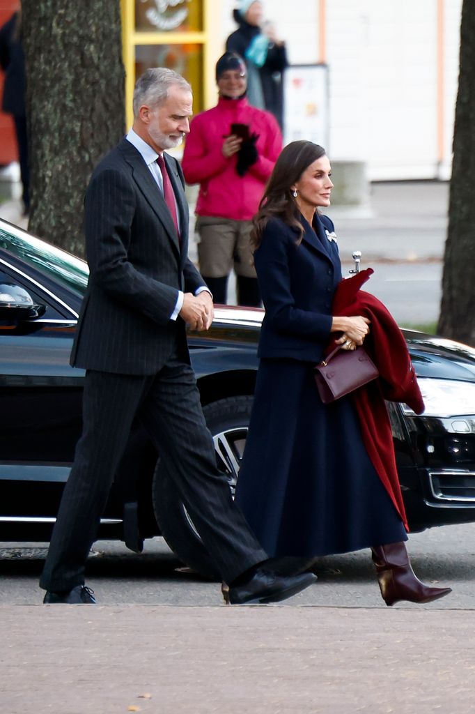 Los reyes Felipe VI y Letizia durante su visita a la Universidad de Rovaniemi, el 7 de octubre de 2026, con motivo de su viaje de Estado a Finlandia.