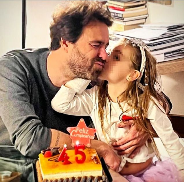 El empresario con su hija, de 6 años