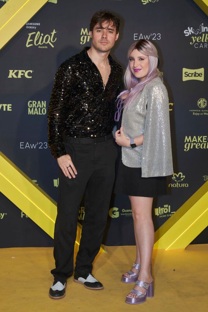 Imagen de archivo de Jorge Blanco y Stephie Caire durante una entrega de premios en México en 2023