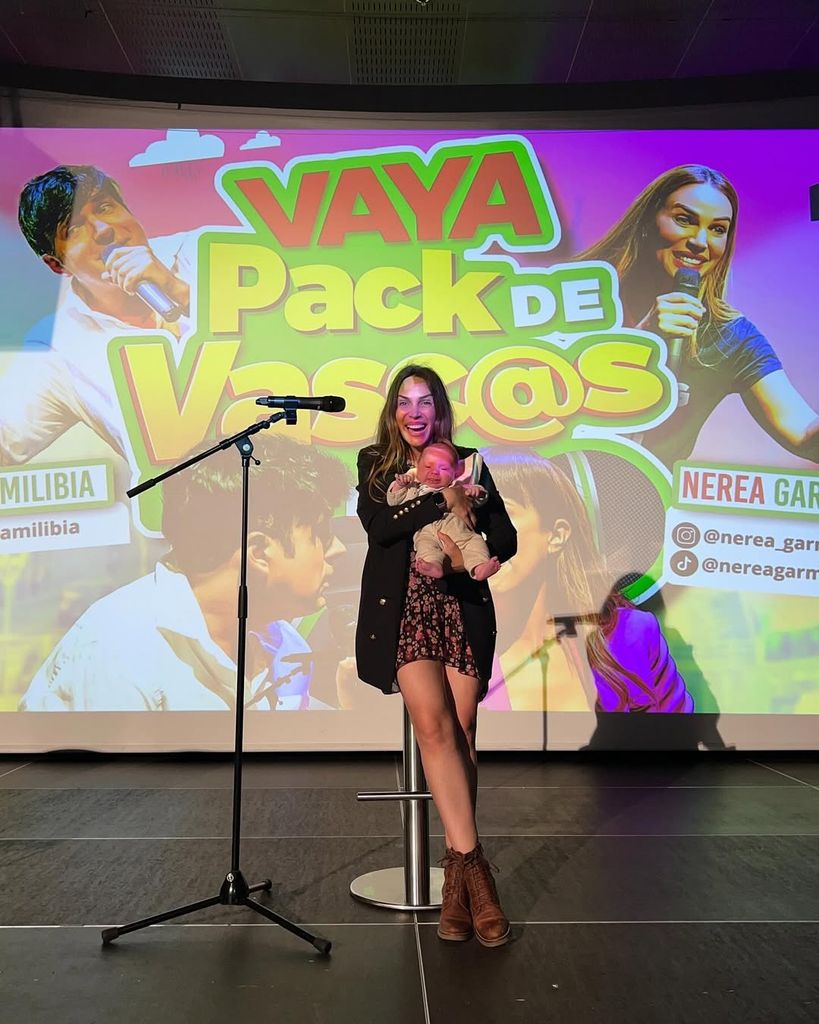 Nerea Garmendia y su bebé
