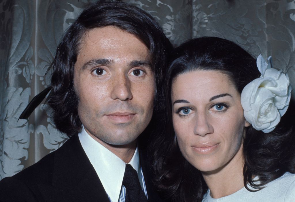 Natalia Figueroa y Raphael en su boda