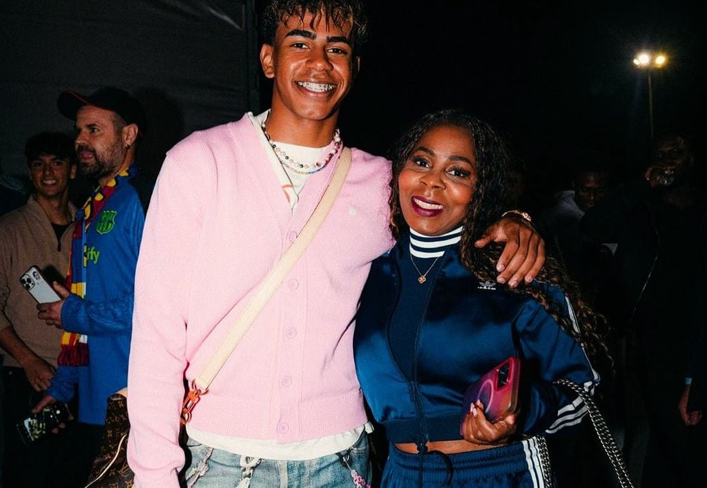 Lamine Yamal con su madre, Sheila