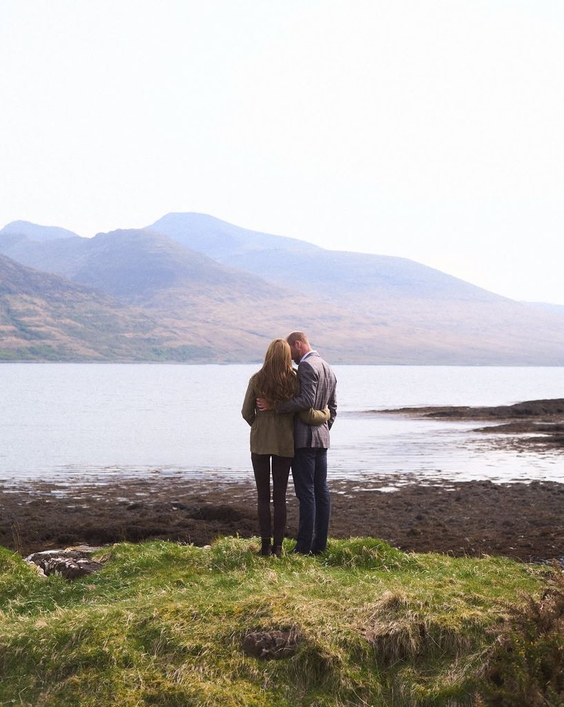 Los príncipes de Gales compartieron esta imagen de su viaje por la isla de Mull en Escocia