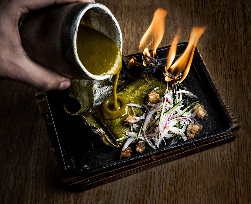 Tiradito-tamal