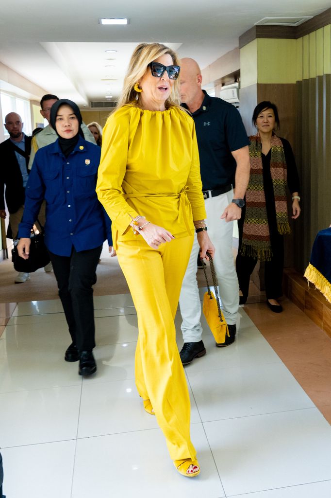 La reina Máxima de Holanda en su visita oficial a Indonesia, 2025.