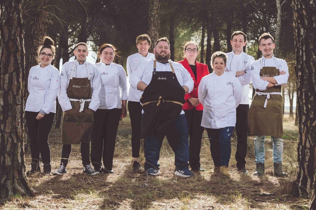 El equipo de Ababol, con Juan Monteagudo