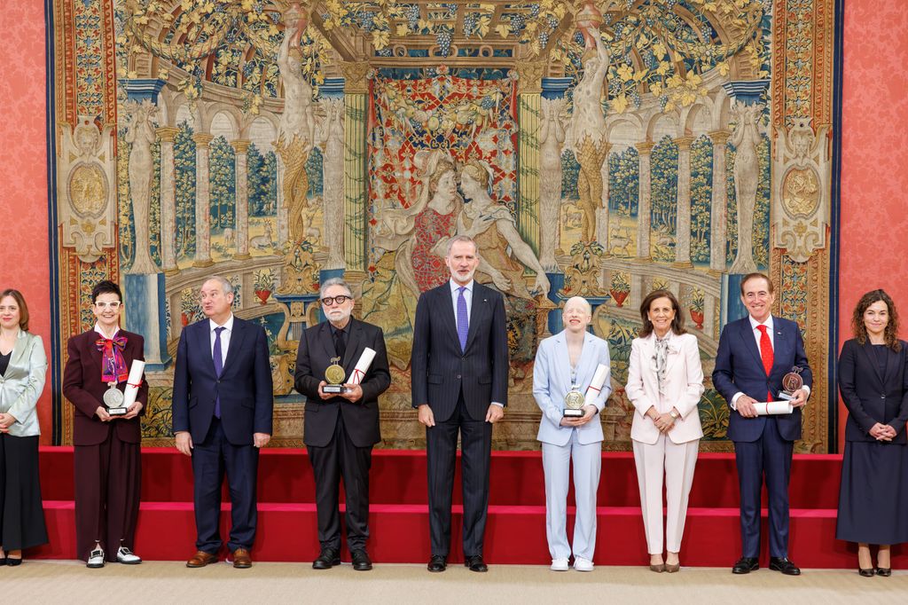 Carme Ruscalleda y los nuevos Embajadores Marca España con el rey Felipe VI