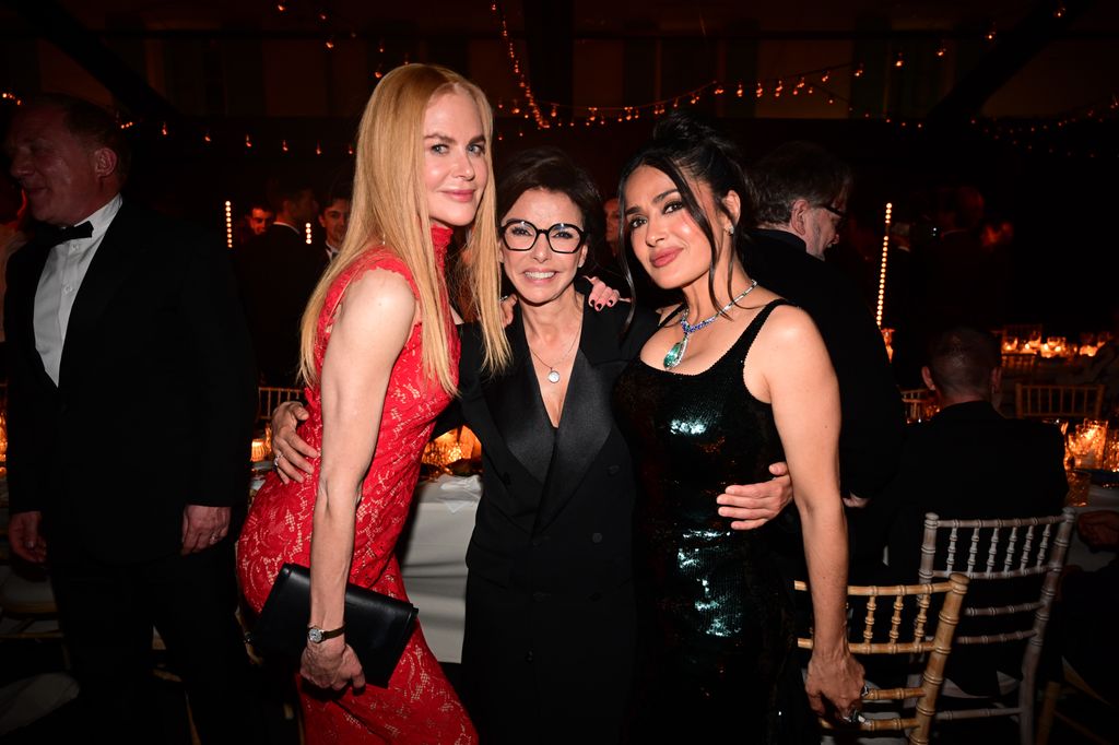 Nicole Kidman, Rachida Dati y Salma Hayek