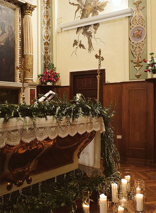Decoración de la Iglesia en las bodas