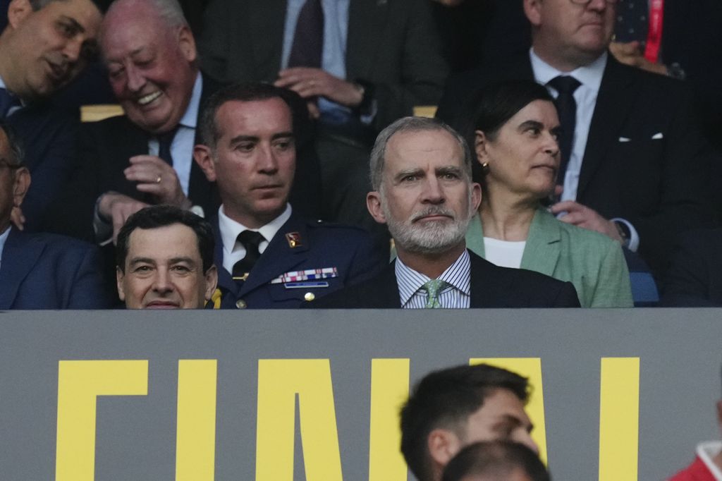 El jefe de Estado, muy atento a lo que ocurría sobre el césped