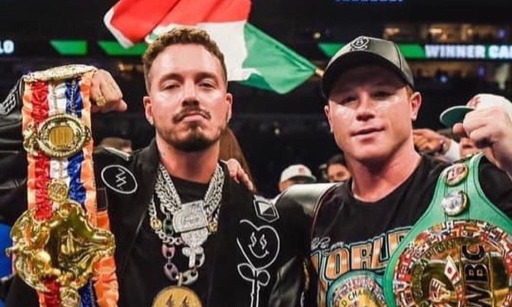 J Balvin y Canelo Álvarez
