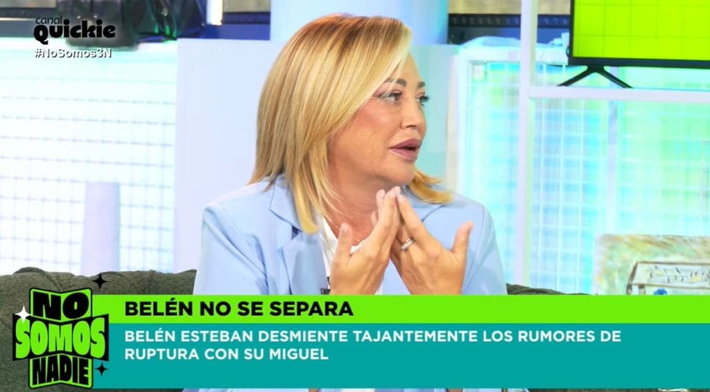 Belén Esteban desmiente que se haya separado de Miguel Marcos