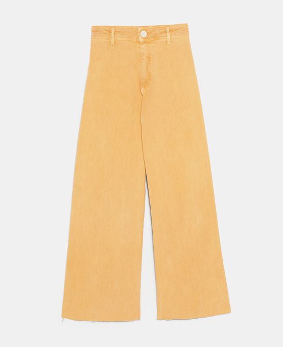 Vaqueros amarillos de Zara