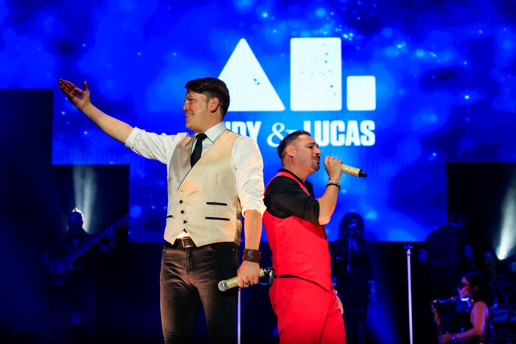 Andy y Lucas en su último concierto en el Palacio Vistalegre de Madrid, el 10 de octubre de 2025. 