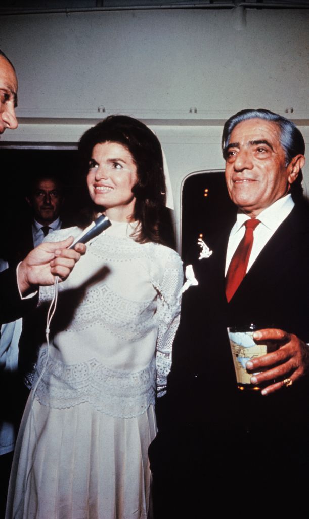 Jackie Kennedy y Aristóteles Onassis se casaron el 20 de octubre de 1968 en Skorpios, la isla privada del magnate griego