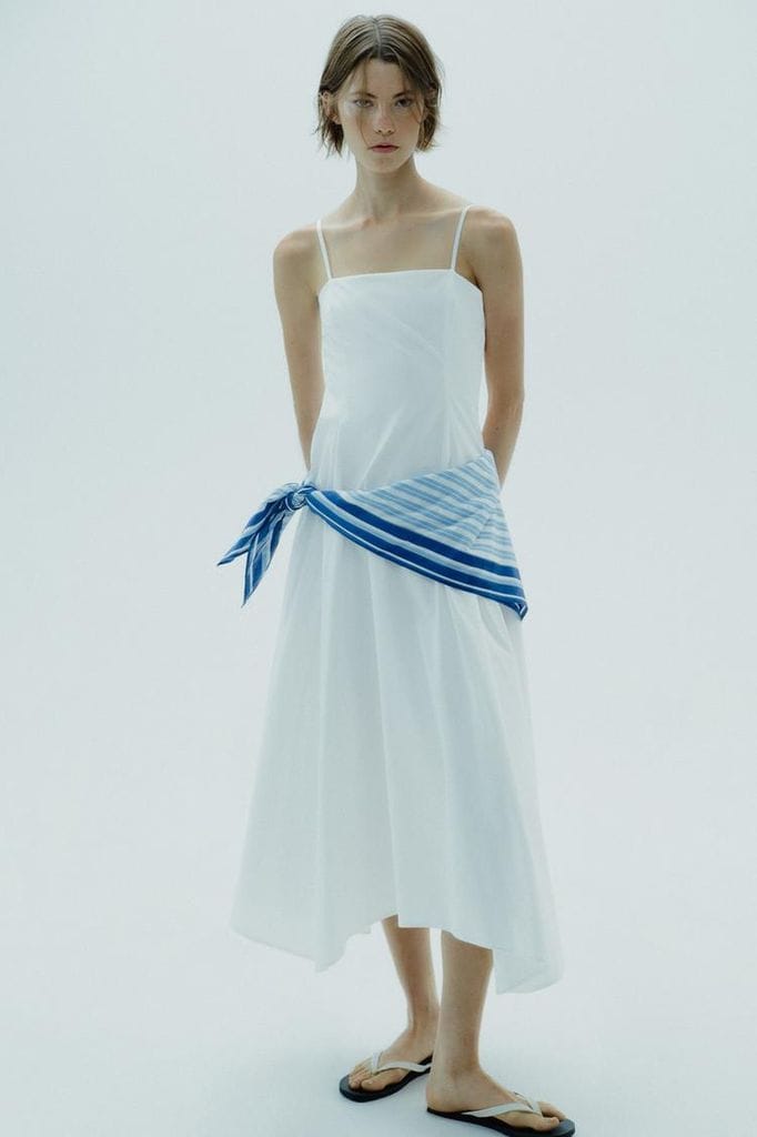 Vestido pañuelo Zara