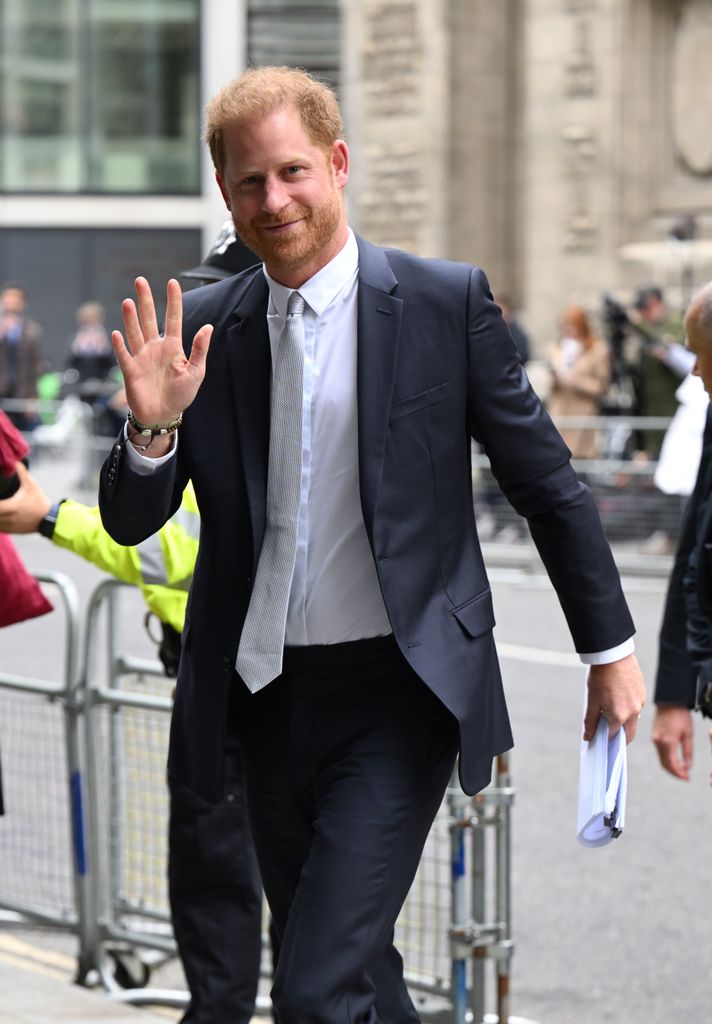 El príncipe Harry en un juicio en Londres 