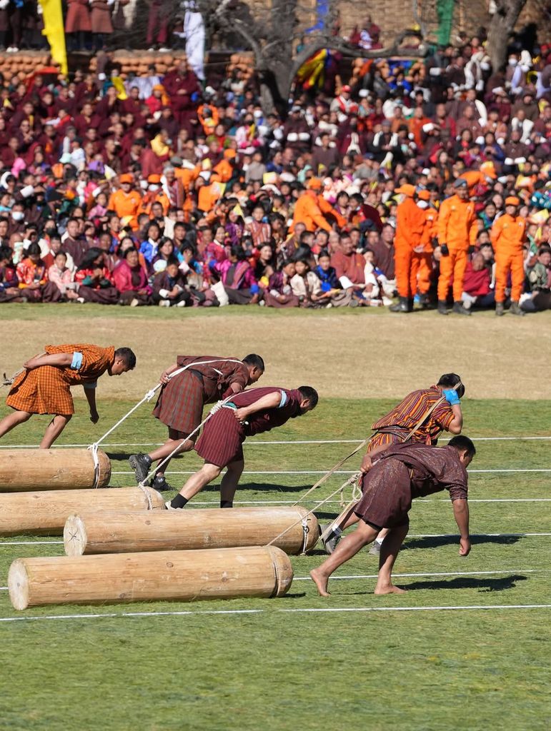 Juegos típicos en el Día Nacional de Bután