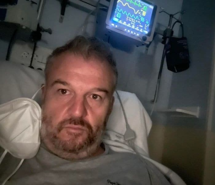Iñigo González en el hospital 