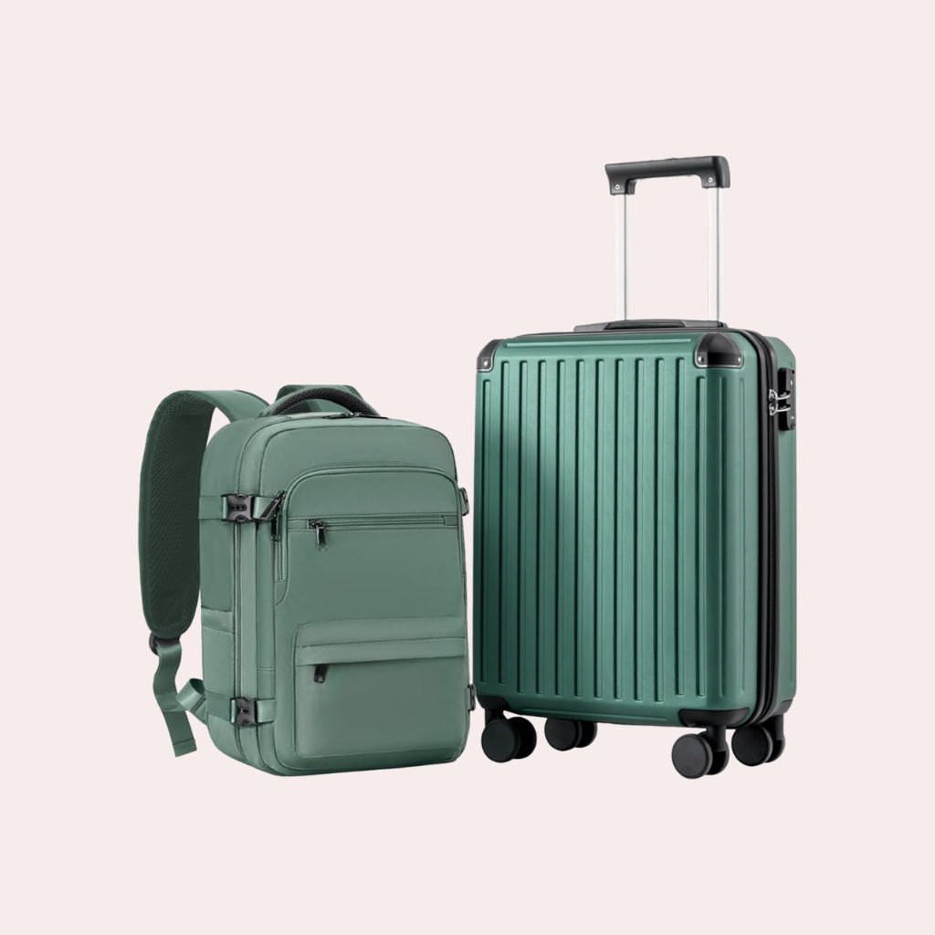 COOLIFE Maleta de cabina y mochila de viaje