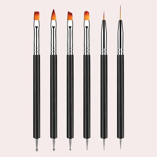 YPYMOD 6 Piezas Plumas de Arte de Uñas