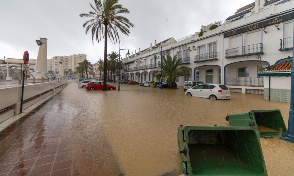 Lluvias en Málaga 