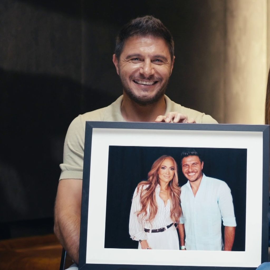 Joaquín Sánchez junto a Jennifer López